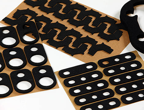 Die-cut components (film, felt, foam & rubber)
