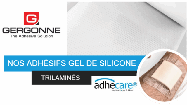 Gel de silicone trilaminés