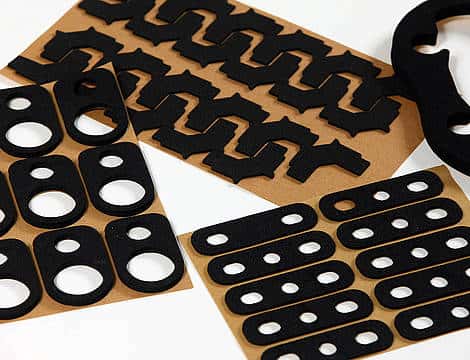 cutting of technical adhesives and flexible materials