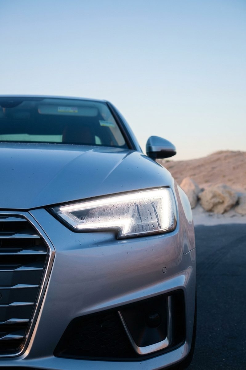 A fogged-up headlight demonstrating the need for effective ventilation - Gergonne venting membrane