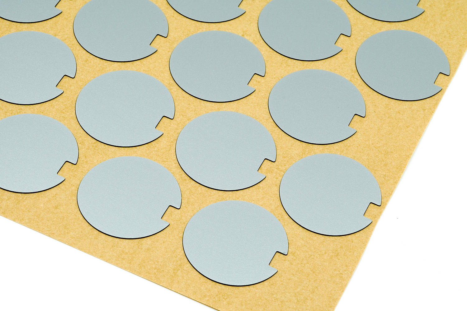 <ul><li>Adhesive PVC part for the covering / decoration of desk chair knobs </li></ul>