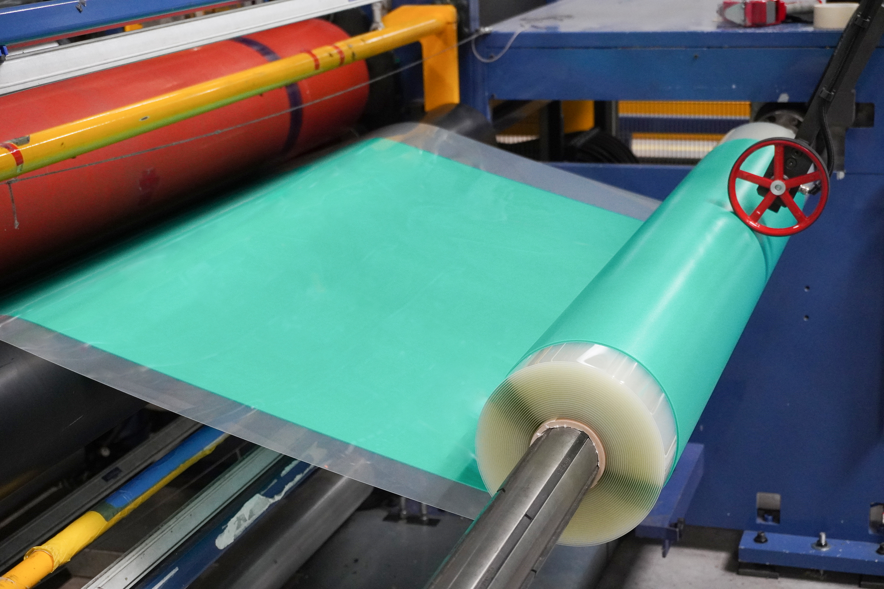 <ul><li>Laminating our Post Print foams on PET belts in 250 or 350μm thickness, to the required width </li></ul>