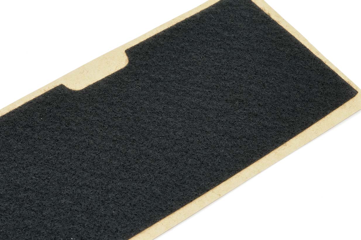 <ul><li>Selbstklebender Vliesstoff für die Anwendung auf Autokonsolen </li><li>Lösung zur Dämpfung von Aufprallgeräuschen </li></ul>