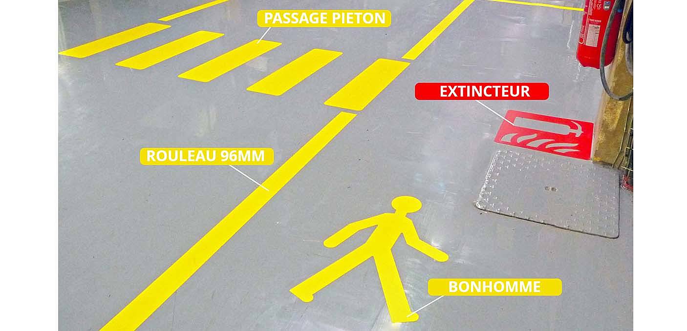 DES ADHÉSIFS DE MARQUAGE AU SOL QUI RÉSISTENT À TOUTES LES SITUATIONS