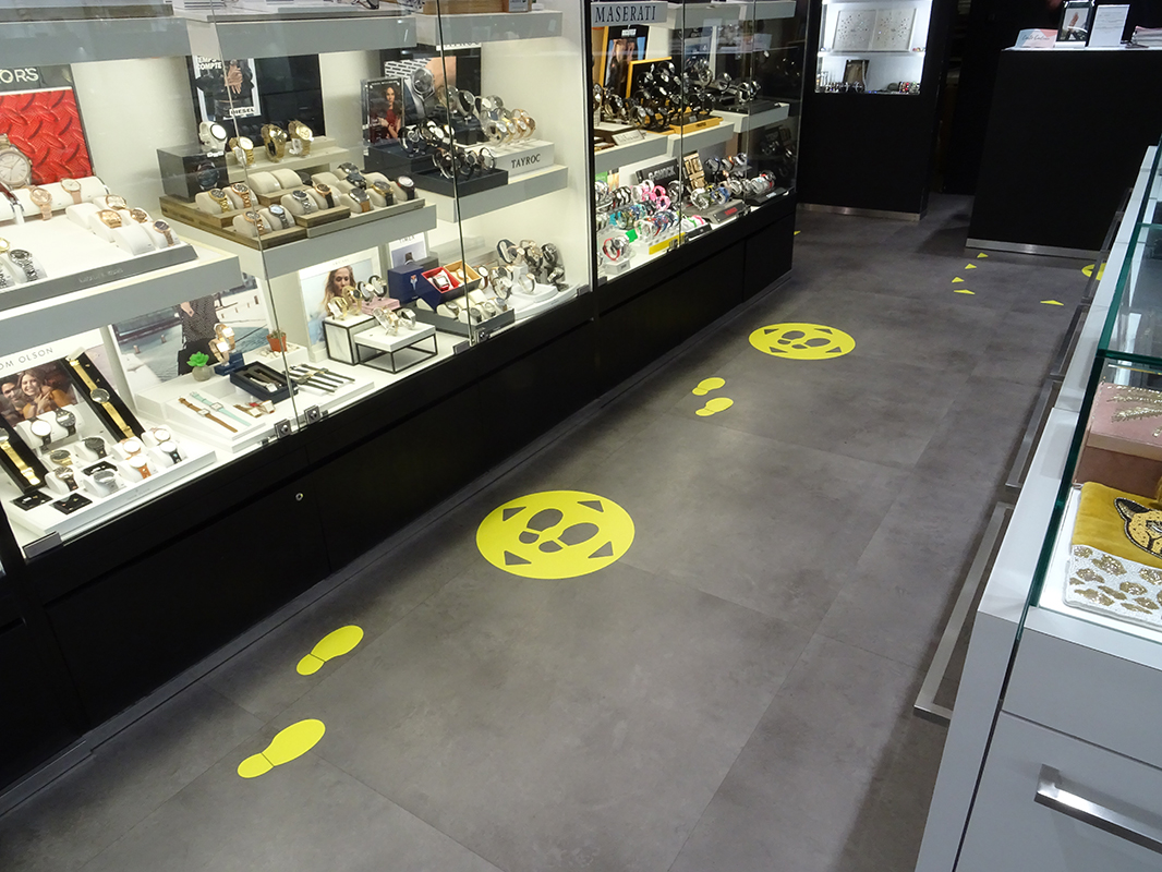 NEW ADHESIVE FLOOR MARKING - SOCIAL DISTANCING