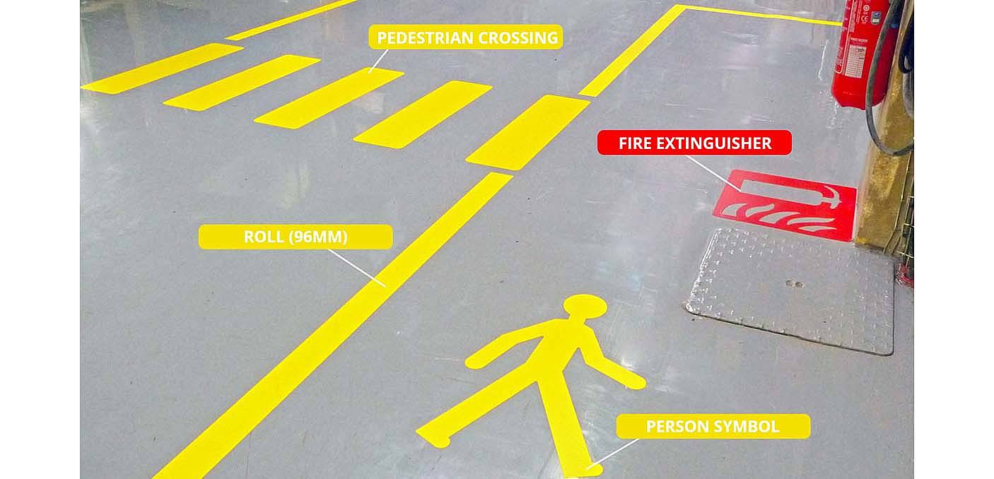 FLOOR MARKING TAPES WHICH RESIST IN ALL CONDITIONS